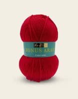 Sirdar Hayfield BONUS ARAN Knitting Wool Yarn 100g - 977 Signal Red
